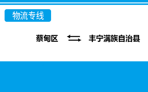 蔡甸区到丰宁满族自治县物流专线直达运输