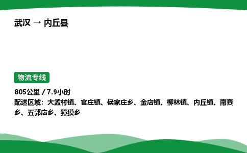 武汉至内丘县货运公司_武汉到内丘县物流_武汉至内丘县物流专线